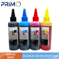 604 604XL Dye Refill Ink for Epson XP-2200 XP-2205 WF-2810 XP-3200 XP-3205 XP-4200 XP-4205 WF-2910 WF-2930 WF-2935 WF-2950
