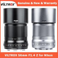 VILTROX 56mm f/1.4 F1.4 Nikon Z Auto Focus Large Aperture APS-C Lens for Nikon Z-Mount Camera Z5 Z50 Z6 Z6II Z7 ZII