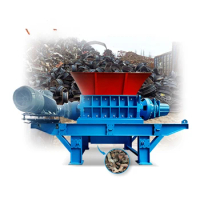 heavy duty double shaft industrial metal scrap aluminium can crushing shredder machine