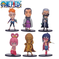 6pcs/set Anime One Piece Figure Set Fujitora Buddha Tashigi Marco PVC Collectible Decorations Doll Children Toys For Gifts