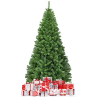 6FT/7.5FT Christmas Tree PVC Artificial 1000 Tips Premium Hinged w/ Solid Metal Legs