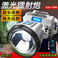 USB Rechargeable Induction Headlamp, Outdoor Miner's Light,Camping, Wild Fishing, Strong Light, LED Flashlight,Construction Site
