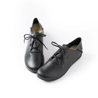 ALAIN DELON 休閒時尚後踩真皮包鞋A77203(2色 黑色 咖啡色)