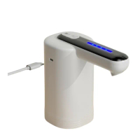 【May Shop】新款桶裝水雙泵抽水器tyep-c充電家用電動純水桶壓水器(定量出水 雙泵大出力)
