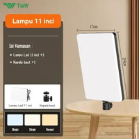 Original TNW Lampu FotoΒ Led Lampu LightingΒ Lampu Sorot Lighting Studio+Tripod Lampu Konten Kreator L