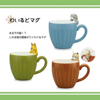 【日本DECOLE】貓科家族 陶瓷馬克杯 馬克杯 咖啡杯 兔猻 藪貓 沙漠貓
