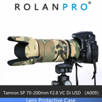 ROLANPRO Lens Coat For Tamron SP 70-200mm F2.8 VC Di USD (A009) Lens Protective Case Camouflage Clothing Rain Cover Guns Sleeve