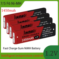 1.2V 7/5F6 67F6 1450mAh NiMH Battery 7/5 F6 Battery for Panasonic Sony Walkman MD CD Cassette Player Lithium Battery