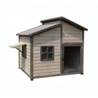 Multifunctional Ventilation Design Dog Cage Waterproof All Seasons Use Outdoor Courtyard Wooden Luxury Pet House