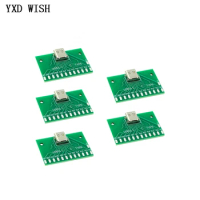 5pcs USB 3.1 Type C Connector 24 Pin Test PCB Board Adapter 24P Connector Socket For Data Line Wire Cable Transfer Connectors
