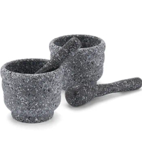 Tools Granite Mortar Set Pounder Household Ceramic Pepper Device Grinder Marble Garlic Kitchen Pestle Pot Medicine