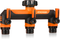 Garden Hose Splitter 3/4" 3 Way Tap Splitter Hose Connect Splitter Connects Three Devices to the Tap