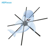 3D Led Video Wall 3D Fan Holographic Display 180Cm Hologram Advertising