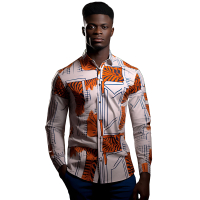 2023 fesyen Man cetak baju fesyen berkualiti tinggi Long Sleeve Shirt kasual parti baju Chemise Homme Shirt