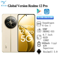 Global Version Realme 12 Pro Original 50MP Sony IMX892 OIS Snapdragon 6 Gen 1 5000mAh 67W SuperVOOC 6.7 Inch OLED 120Hz NFC