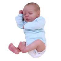 สมจริงที่สามารถเคลื่อนย้ายตุ๊กตาทารกเหมือนจริง Reborn เต็มไวนิลร่างกายล้างทำความสะอาดได้ตุ๊กตาจริงซิลิโคน Reborn ตุ๊กตา