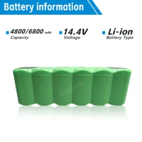 For 14.4V 4800/6800Mah Suitable for Roomba Sweeper 880/980/790/780/570/567595irobot Lithium Battery