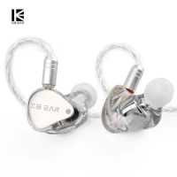 KBEAR Streamer HiFi Headphones Wired Earphones Single DD With PEK Diaphragm In-ear Monitor Balanced 2Pin Detachable 5N OFC Cable