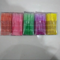 80 pcs garpu buah, garpu kue tart, garpu plastik kecil