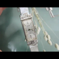 Noble （brought back from Japan）citizen rectangular diamond vintage women's watch