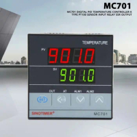 MC701 Digital PID Temperature Controller K Type PT100 Sensor Input Relay SSR