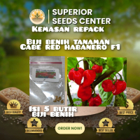 kemasan repack plastik klip 5 butir biji benih tanaman cabe red habanero f1