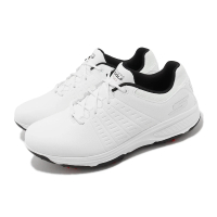 SKECHERS 高爾夫球鞋 Go Golf Torque 2 男鞋 白 黑 防水 透氣 皮革 回彈 瑜珈鞋墊(214027WBK)
