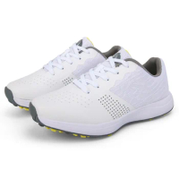 Size 48 golf shoes Foreign trade anti-slip breathable golf men's shoes Golf leather sports casual men's shoes39-48