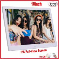10"Digital Picture Photo Frame IPS Full-View Screen Photo Album 1280*800 Clock Calendar Video Player free shipping