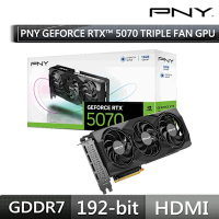 PNY RTX 5070 12GB Triple Fan VCG507012TFXPB1 顯示卡 RTX5070