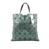 【ISSEY MIYAKE 三宅一生】BAO BAO STREAK 6x6 條紋設計托特包(綠色)