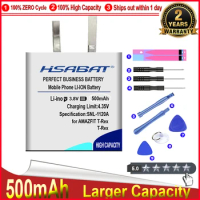 HSABAT 0 Cycle 500mAh PL502524V Battery for Amazfit Trex T-rex verge lite global version gtr A1808 Replacement Accumulator