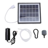 Máy bơm khí nén oxy 10W chạy bằng năng lượng mặt trời cho bể cá, máy bơm oxy di động dùng ngoài trời