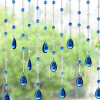 20meters/lot crystal glass beads strands door curtain crystal bead curtain shade curtain new porch hang curtain