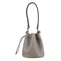 【FURLA 芙拉】FURLA SFERA牛皮單肩斜背水桶包(水泥灰/迷你)