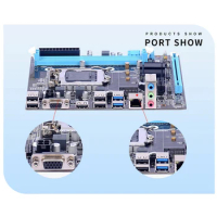 H81 Desktop Computer Mainboard 2 X 240-pin DDR3 SDRAM Slot Micro-ATX LGA1150 Desktops Motherboard VGA+HDMI-Compatible+RJ45 Port