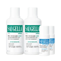 【SAUGELLA 賽吉兒】菁萃潔浴凝露加強500ml二入超值組(私密處清潔保養)