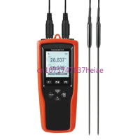 YET-720L 2 Channels Dual PT100 and PT1000 Probe Temperature Measuring Thermometer with Data Recording Function