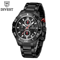 DIVEST Men Watch Top Brand Luxury Fashion Casual Sport Waterproof Quartz Date Clock Male Military Wrist Watch Relogio Masculino