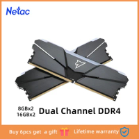 Netac Dual Channel DDR4 RGB memoria ram ddr4 16GB 3200MHz 3600MHz 288pin for Gaming PC CL16