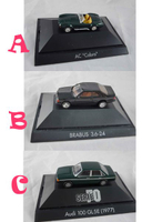 【震撼精品百貨】西德Herpa1/87模型車~AC"COBRA/BRABUS3.6-2:4"/Audi100GL5E(1972)【共3款】