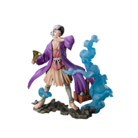 Original Genuine Bandai Dr. Stone Figure Of Stone World Figuarts Zero 18cm Asagiri Gen Anime Action Model Toys Drop Shipping