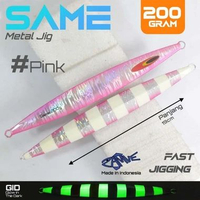 Metal jig same 200 gram, Same 200 gram Pink