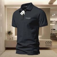 POLO collar T-Shirt W012 Text Left Silver Adult Collar T-Shirt / Wangki Men's Polo T-Shirt / Uniform