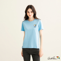 Arnold Palmer -女裝-心形品牌LOGO刺繡T恤-藍色