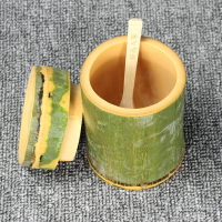 特大號有蓋天然楠竹蒸飯罐竹茶杯現做新鮮毛竹筒杯子竹筒蒸飯筒日本 全館免運