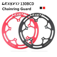 LP Litepro 130 BCD Chainring Guard Bash Bicycle Crank Protector 52T/54T XC/AM/FR/DH Chainwheel Cover Bike 130bcd