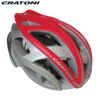 【CRATONI】德國專業品牌 TERRON 公路車用安全帽/碳纖維支架-紅