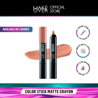 MAKE OVER Color Stick Matte Crayon | Lipstik bibir Matte untuk Base Ombre Lipstick