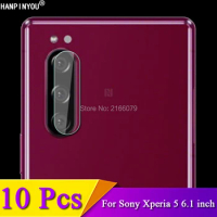 10 Pcs/Lot For Sony Xperia 5 Xperia5 6.1" Clear Rear Camera Lens Back Protective Protector Cover Soft Tempered Glass Film Guard
